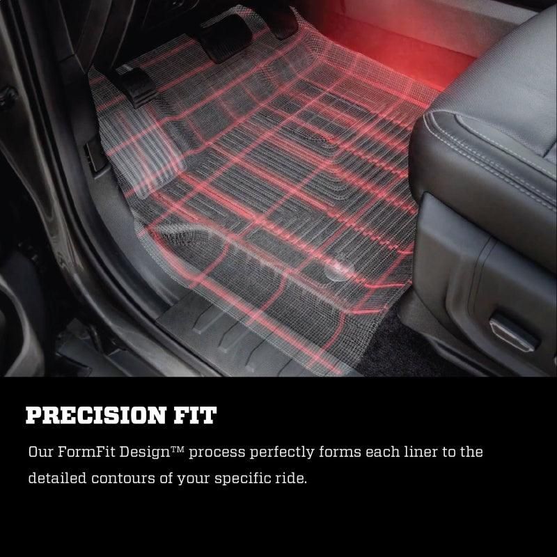 Husky Liners 21-23 Ford F-150 CC SC X-Act Contour Front & Second Row Seat Floor Liners - Black - SMINKpower Performance Parts HSL53468 Husky Liners