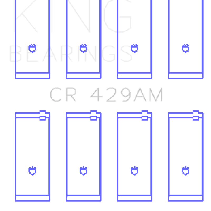 King Toyota 2A/3A/4A (Size STD) Rod Bearing Set-Bearings-King Engine Bearings-KINGCR429AM-SMINKpower Performance Parts