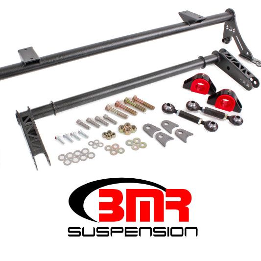 BMR 05-14 S197 Mustang Rear Bolt-On Hollow 35mm Xtreme Anti-Roll Bar Kit (Poly) - Black Hammertone-Sway Bars-BMR Suspension-BMRXSB005H-SMINKpower Performance Parts