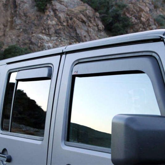 EGR 07-13 Jeep Wrangler JK In-Channel Window Visors - Set of 4 - Matte (575155) - SMINKpower Performance Parts EGR575155 EGR