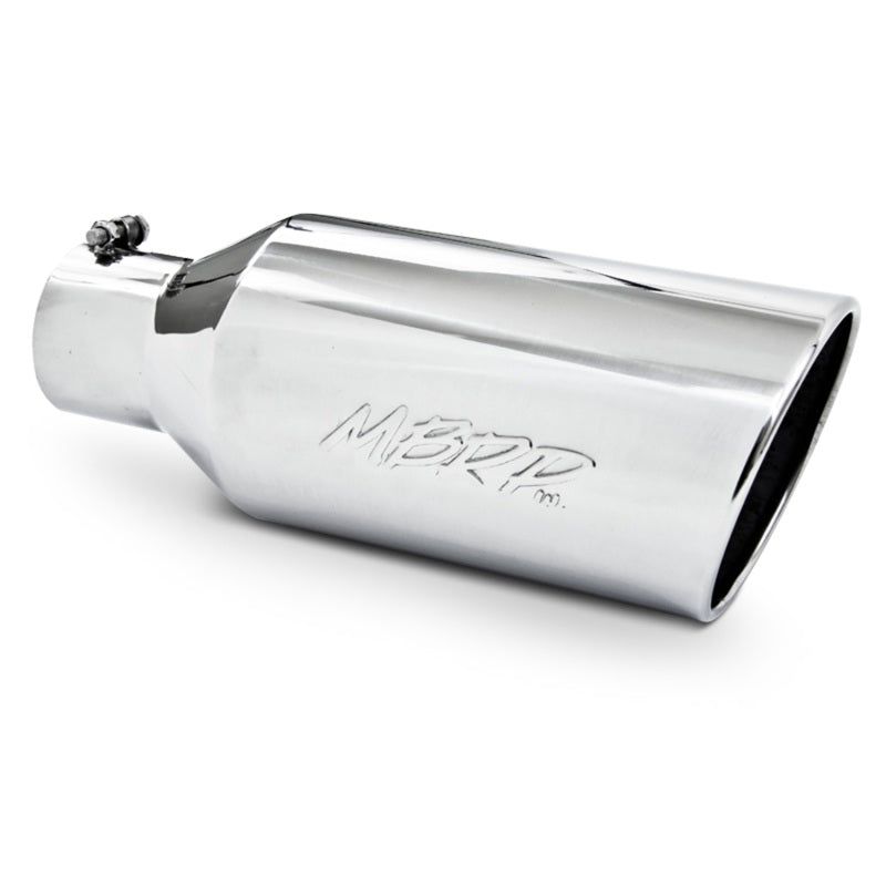 MBRP Universal Tip 7inch O.D. Rolled End 4inch inlet 18inch length - T304 (SINGLE TIP)-Steel Tubing-MBRP-MBRPT5126-SMINKpower Performance Parts