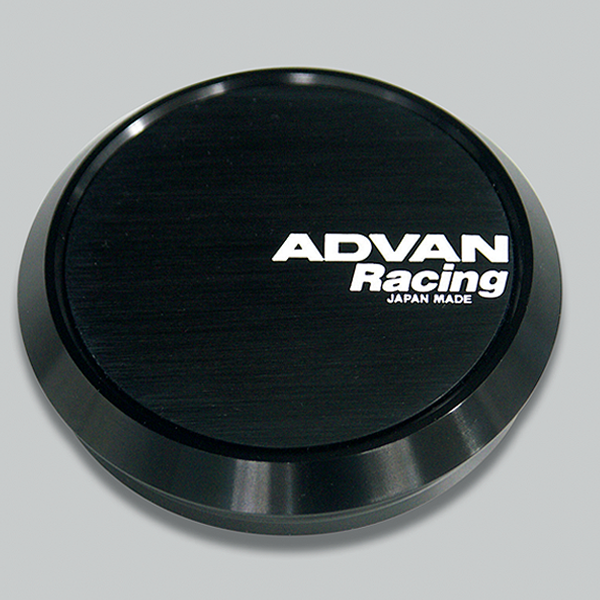 Advan Flat 73mm Center Cap - Black-Wheel Center Caps-Advan-AVNZ9566-SMINKpower Performance Parts