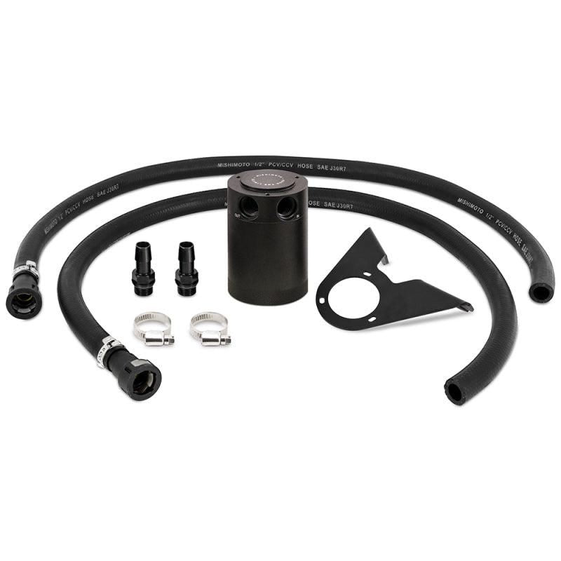 Mishimoto 2021+ Ford Bronco 2.3L Baffled Oil Catch Can - PCV Side - Black - SMINKpower Performance Parts MISMMBCC-BR23-21P Mishimoto