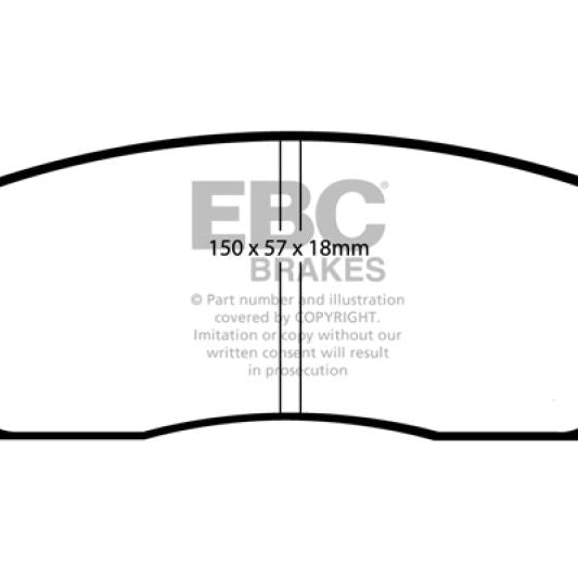 EBC 05-09 Chrysler 300 2.7 Redstuff Front Brake Pads-Brake Pads - Performance-EBC-EBCDP31723C-SMINKpower Performance Parts