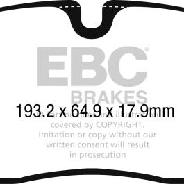 EBC 2016+ Jaguar F-Pace 2.0L TD (180) Redstuff Front Brake Pads-Brake Pads - Performance-EBC-EBCDP32251C-SMINKpower Performance Parts