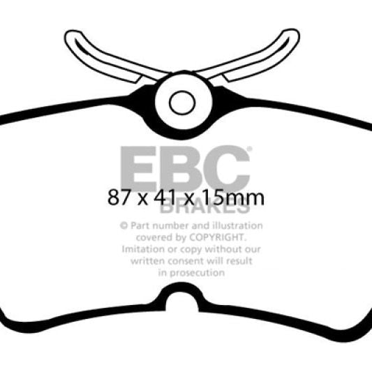 EBC 13+ Ford Fiesta 1.6 Turbo ST Redstuff Rear Brake Pads-Brake Pads - Performance-EBC-EBCDP31218C-SMINKpower Performance Parts