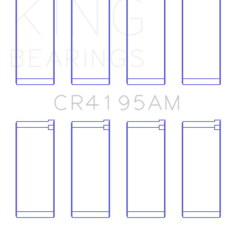 King Chrysler 420A (Size Standard) Connecting Rod Bearing Set-Bearings-King Engine Bearings-KINGCR4195AM-SMINKpower Performance Parts