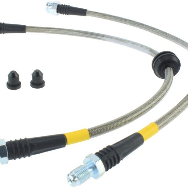 StopTech 07-09 Mazdaspeed3 / 04-07 Mazda 3 Stainless Steel Rear Brake Lines-Brake Line Kits-Stoptech-STO950.61504-SMINKpower Performance Parts