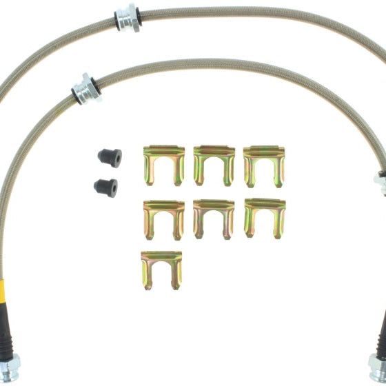 StopTech 2/89-96 Nissan 300ZX / 6/89-96 300ZX Turbo Stainless Steel Front Brake Lines-Brake Line Kits-Stoptech-STO950.42006-SMINKpower Performance Parts