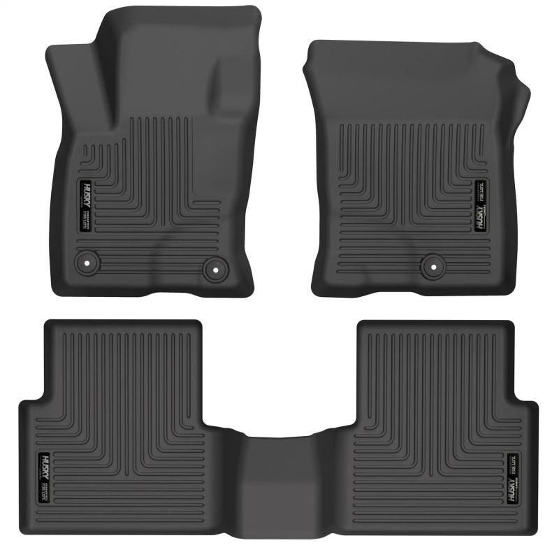 Husky Liners 21-22 Ford Bronco Sport WeatherBeater Front & 2nd Seat Floor Liners (Black) - SMINKpower Performance Parts HSL95341 Husky Liners