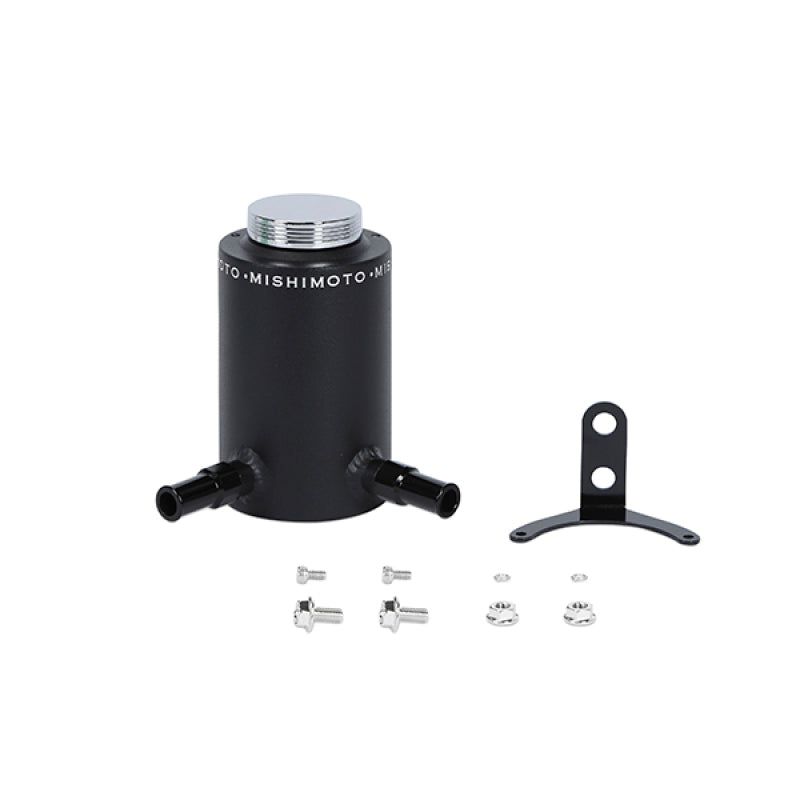 Mishimoto Aluminum Power Steering Reservoir Tank - Wrinkle Black-Coolant Reservoirs-Mishimoto-MISMMRT-PSAWBK-SMINKpower Performance Parts