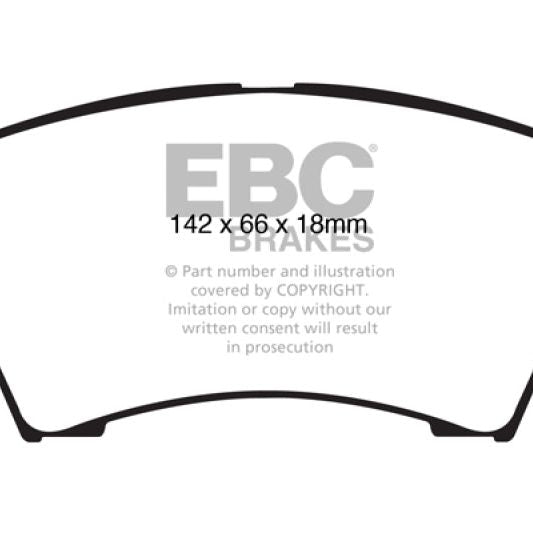 EBC 10+ Buick Allure (Canada) 3.0 Redstuff Front Brake Pads-Brake Pads - Performance-EBC-EBCDP32014C-SMINKpower Performance Parts