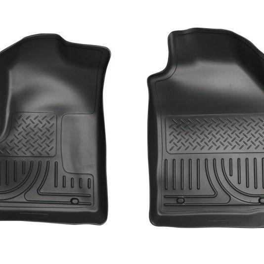 Husky Liners 10-12 Ford Transit Connect (Van/Wagon) WeatherBeater Black Floor Liners-Floor Mats - Rubber-Husky Liners-HSL18751-SMINKpower Performance Parts