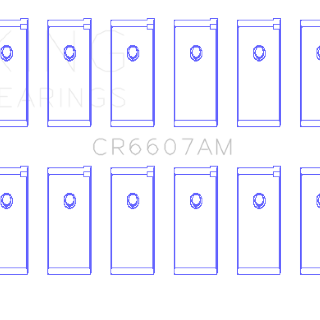 King Datsun L28 (Size STD) Connecting Rod Bearing Set - SMINKpower Performance Parts KINGCR6607AM King Engine Bearings