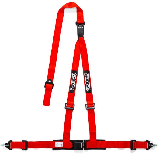 Sparco Belt 2 Inch Red 3Pt Dbl Rel-Seat Belts & Harnesses-SPARCO-SPA04608DF1RS-SMINKpower Performance Parts