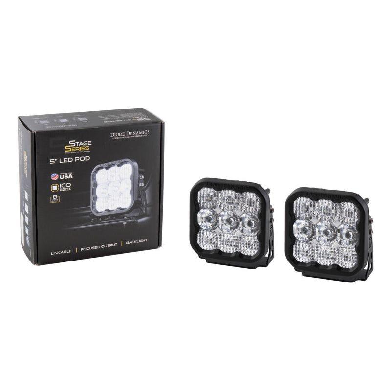 Diode Dynamics SS5 LED Pod Sport - White Combo (Pair) - SMINKpower Performance Parts DIODD6769P Diode Dynamics