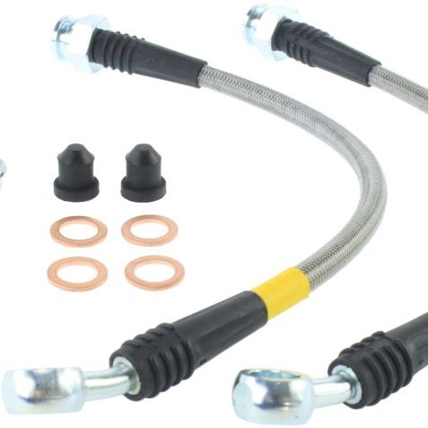 StopTech 03-07 Hummer H2 Stainless Steel Rear Brake Lines-Brake Line Kits-Stoptech-STO950.66503-SMINKpower Performance Parts