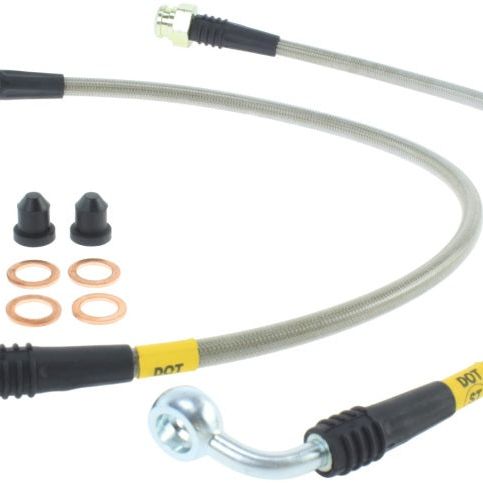 StopTech 14-17 Chevrolet Corvette Stainless Steel Front Brake Lines-Brake Line Kits-Stoptech-STO950.62020-SMINKpower Performance Parts