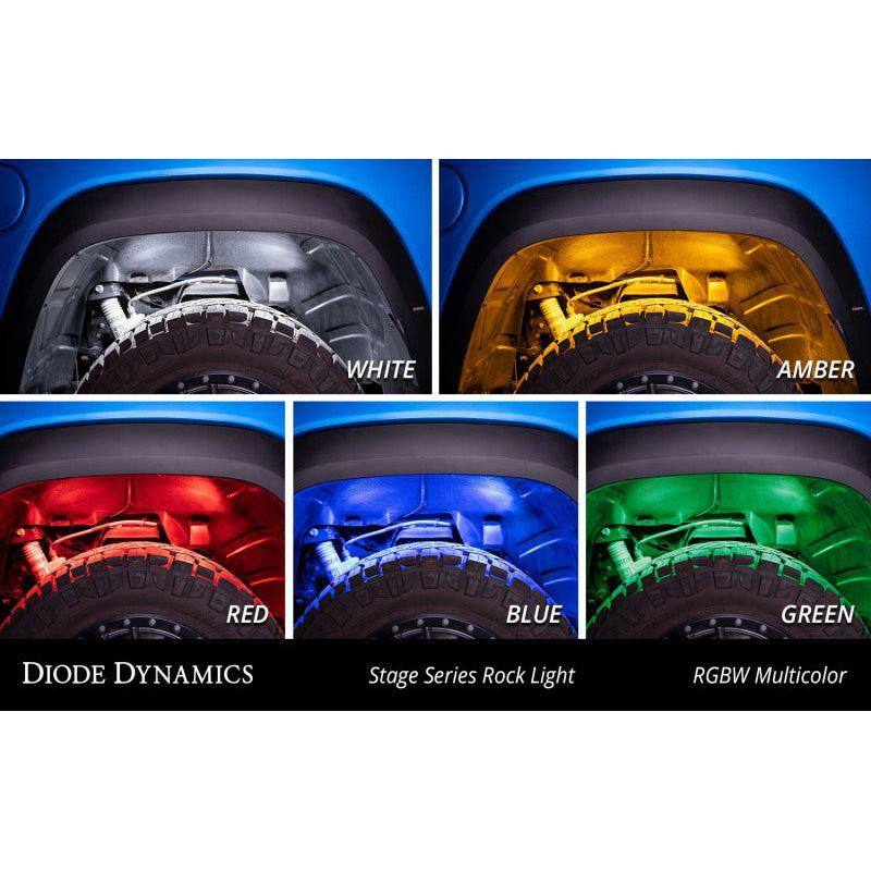 Diode Dynamics Stage Series RGBW LED Rock Light (8-pack) - SMINKpower Performance Parts DIODD7454 Diode Dynamics