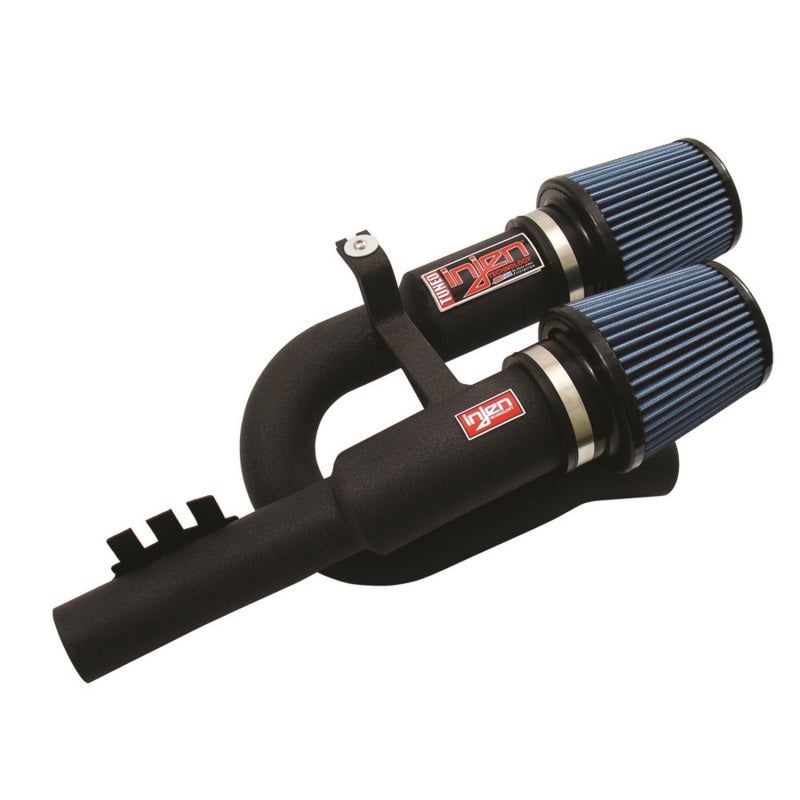 Injen 07-09 335i E92 / 08-09 135i E82 3.0L L6 Twin intake Wrinkle Black Short Ram Intake-Cold Air Intakes-Injen-INJSP1125WB-SMINKpower Performance Parts