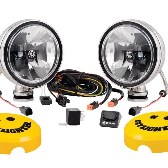 KC HiLiTES 6in. Daylighter Gravity G6 LED Lights 20w Spot Beam (Pair Pack System) - Black SS - SMINKpower Performance Parts KCL651 KC HiLiTES
