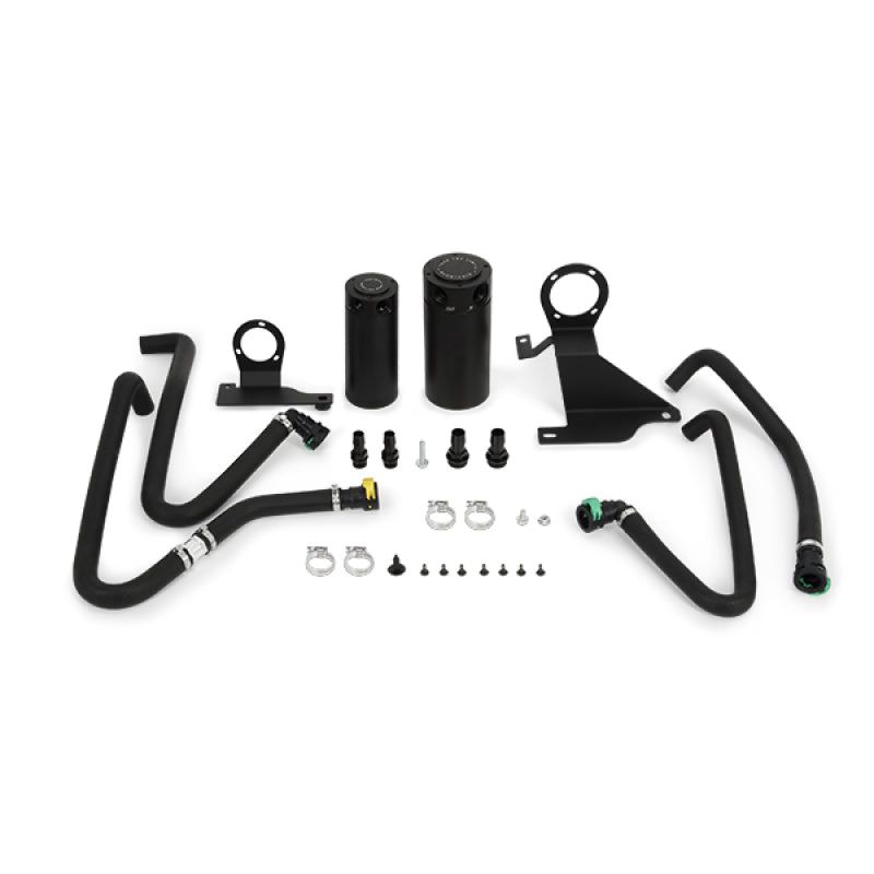 Mishimoto 11-14 Ford F-150 EcoBoost 3.5L Baffled Oil Catch Can Kit - Black-Oil Catch Cans-Mishimoto-MISMMBCC-F35T-11SBE-SMINKpower Performance Parts