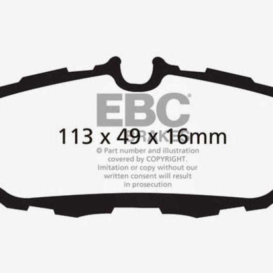 EBC 10-14 Ford Mustang 3.7 Redstuff Rear Brake Pads-Brake Pads - Performance-EBC-EBCDP31870C-SMINKpower Performance Parts