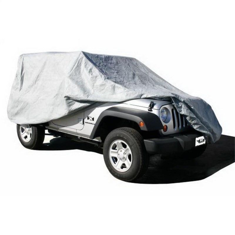 Rampage 2007-2018 Jeep Wrangler(JK) Unlimited Car Cover - Grey-Car Covers-Rampage-RAM1204-SMINKpower Performance Parts