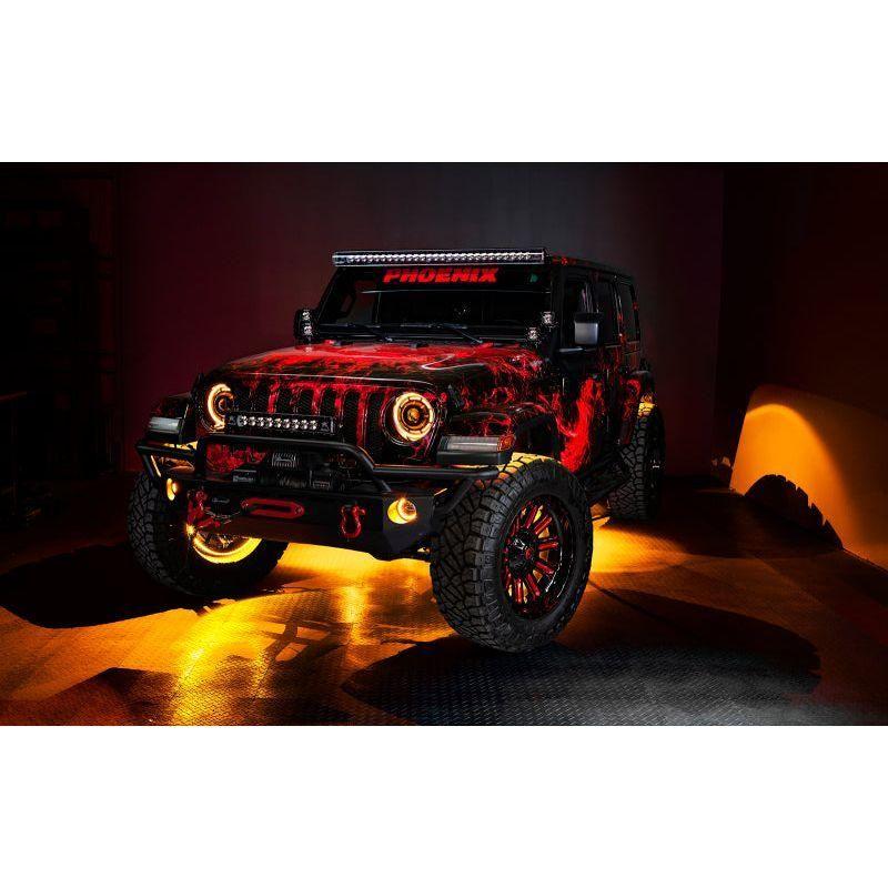 Oracle Jeep Wrangler JK/JL/JT High Performance W LED Fog Lights - ColorSHIFT w/o Controller - SMINKpower Performance Parts ORL5846-334 ORACLE Lighting