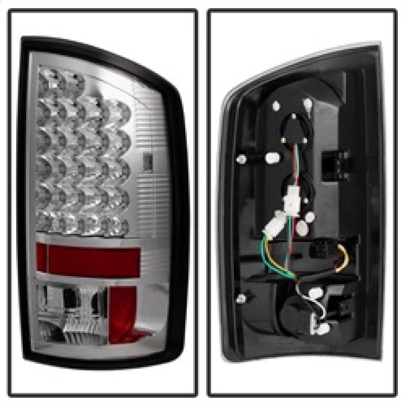 Spyder Dodge Ram 02-06 1500/Ram 2500/3500 03-06 LED Tail Light Chrome ALT-YD-DRAM02-LED-C-Tail Lights-SPYDER-SPY5002563-SMINKpower Performance Parts