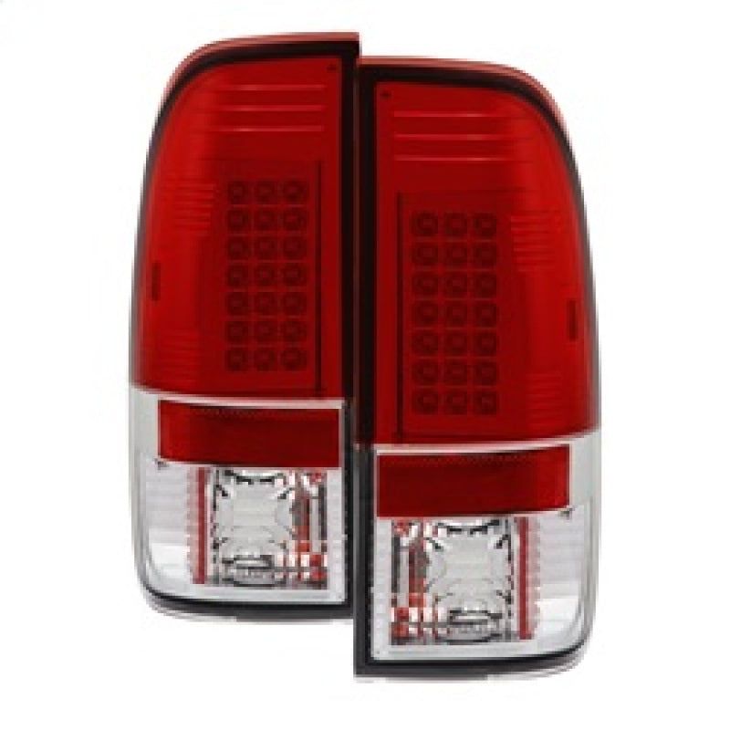 Spyder Ford F150 side 97-03/F250/350 Duty 99-07 LED Tail Lights Red Clear ALT-YD-FF15097-LED-RC-Tail Lights-SPYDER-SPY5003485-SMINKpower Performance Parts