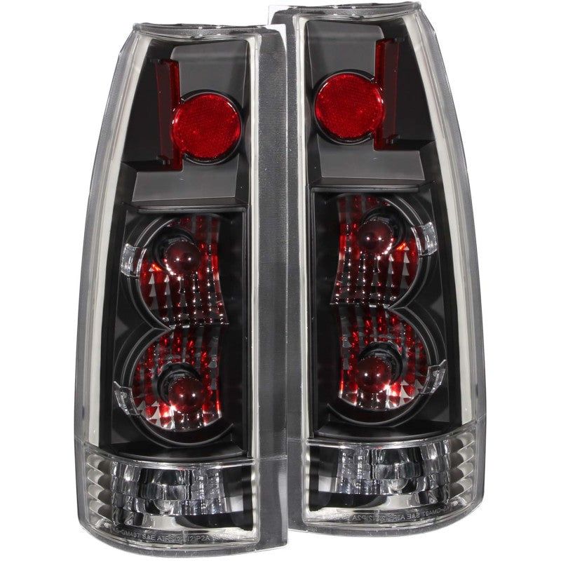 ANZO 1999-2000 Cadillac Escalade Taillights Black - New Gen-Tail Lights-ANZO-ANZ211144-SMINKpower Performance Parts