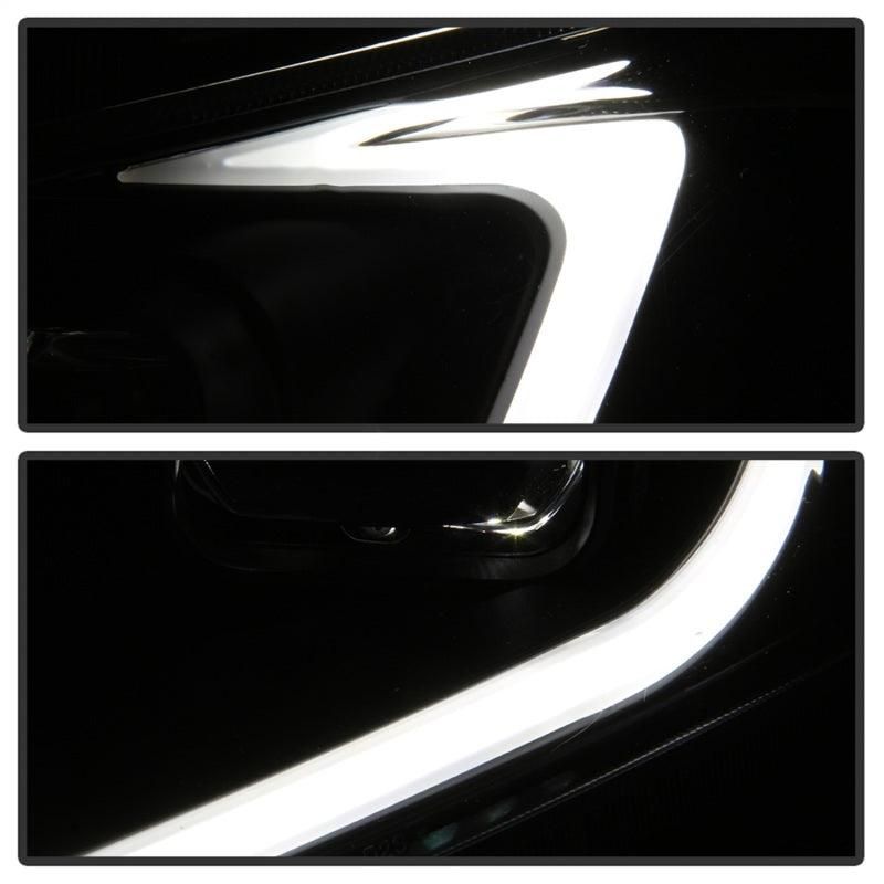 xTune 09-14 Acura TSX Projector Headlights - Light Bar DRL - Black (PRO-JH-ATSX09-LB-BK) - SMINKpower Performance Parts SPY9042218 SPYDER