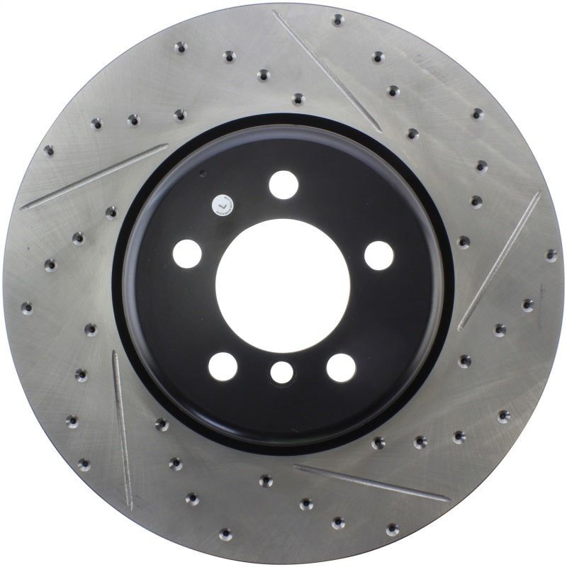 StopTech Sport Drilled & Slotted Rotor - Rear Left-Brake Rotors - Slot & Drilled-Stoptech-STO127.34144L-SMINKpower Performance Parts