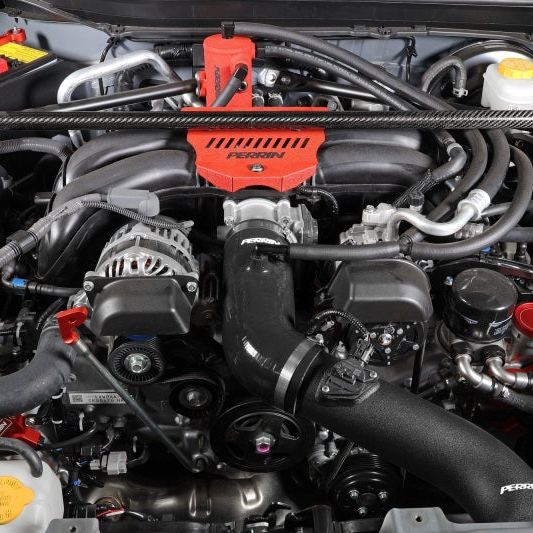 Perrin 22-23 Subaru BRZ/Toyota GR86 Silicone Inlet Hose (3in. ID / SS Wire) - Black - SMINKpower Performance Parts PERPSP-INT-432BK Perrin Performance