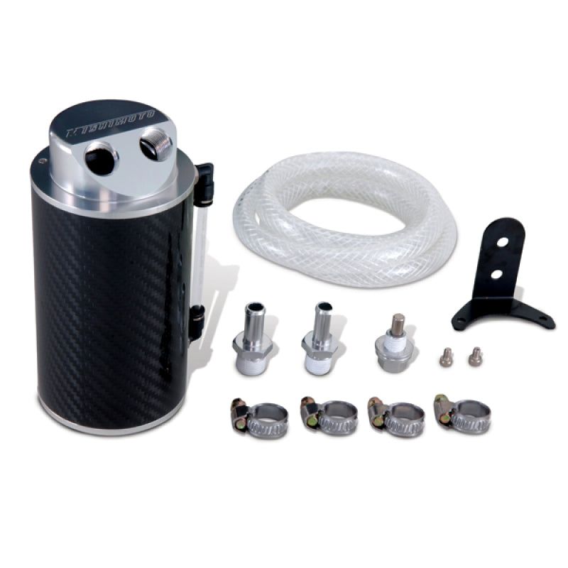 Mishimoto Carbon Fiber Oil Catch Can 10mm Fittings-Fittings-Mishimoto-MISMMOCC-CF-SMINKpower Performance Parts