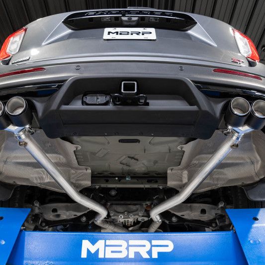 MBRP 20-21 Ford Explorer ST 3.0L EcoBoost Dual Rear Exit Axle Back w/ Quad Carbon Fiber Tips - T304 - SMINKpower Performance Parts MBRPS52033CF MBRP