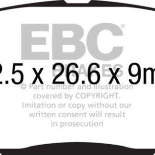 EBC 14+ Mazda 3 2.0 (Japan Build) Yellowstuff Front Brake Pads-Brake Pads - Performance-EBC-EBCDP42185R-SMINKpower Performance Parts