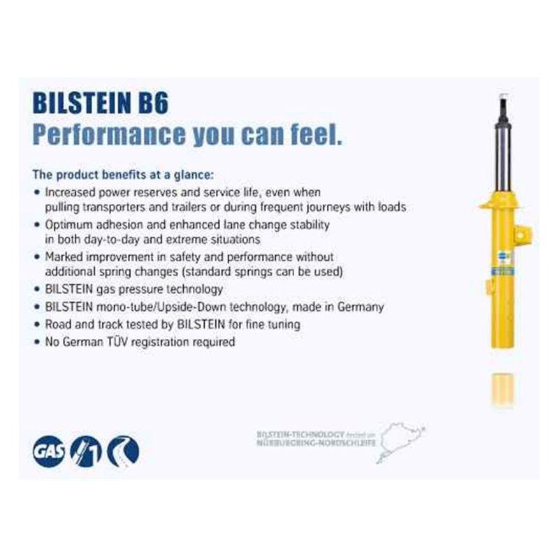 Bilstein B6 15-18 Subaru Outback Front Right Monotube Shock Absorber-Shocks and Struts-Bilstein-BIL22-278623-SMINKpower Performance Parts