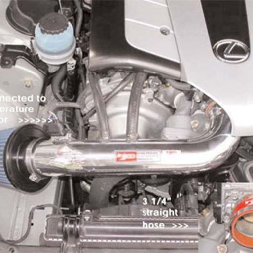 Injen 01-03 Lexus GS430/LS430/SC430 V8 4.3L Black IS Short Ram Cold Air Intake - SMINKpower Performance Parts INJIS2095BLK Injen