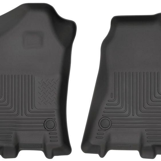 Husky Liners 2019 Ram 1500 Crew Cab WeatherBeater Black Front Row Floor Liners-Floor Mats - Rubber-Husky Liners-HSL13741-SMINKpower Performance Parts