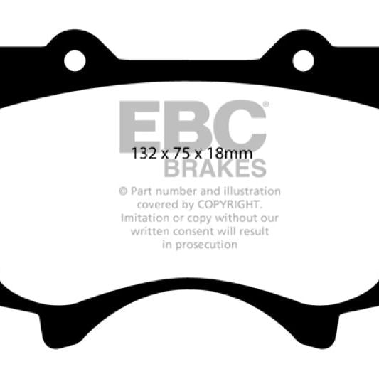 EBC 10+ Lexus GX460 4.6 Greenstuff Front Brake Pads-Brake Pads - Performance-EBC-EBCDP61657-SMINKpower Performance Parts