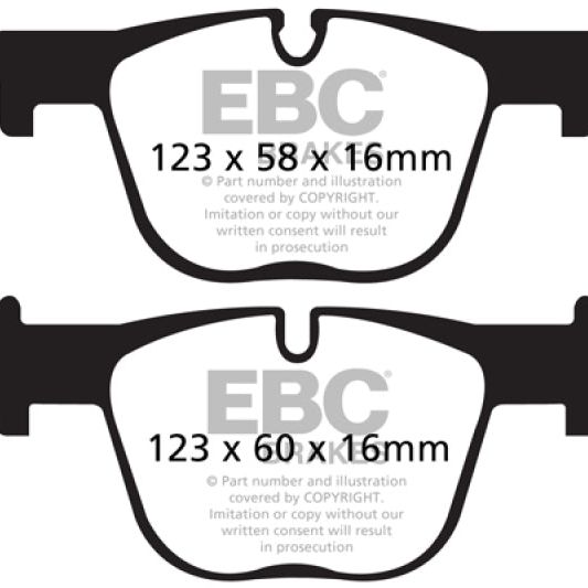 EBC 12+ BMW 335 3.0 Turbo (F30) Redstuff Rear Brake Pads-Brake Pads - Performance-EBC-EBCDP32131C-SMINKpower Performance Parts