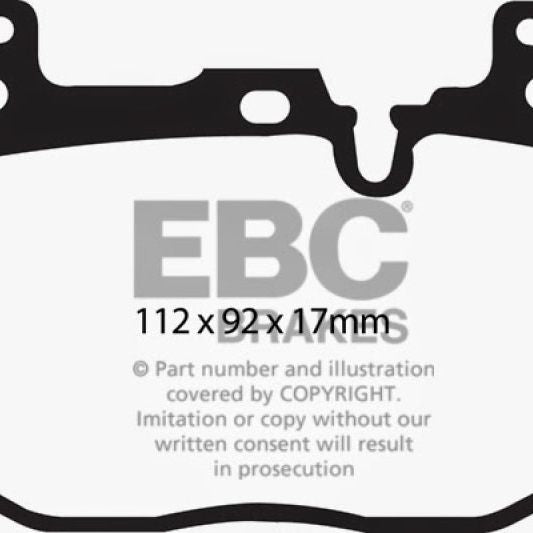 EBC 14+ BMW i8 1.5 Turbo/Electric Yellowstuff Front Brake Pads-Brake Pads - Performance-EBC-EBCDP42130R-SMINKpower Performance Parts