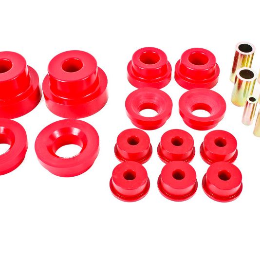 BMR 10-15 5th Gen Camaro Pro Version Rear Cradle Bushing Kit (BK024 BK029) - Red-Differential Bushings-BMR Suspension-BMRBK030-SMINKpower Performance Parts