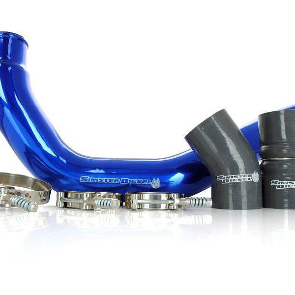 Sinister Diesel 03-07 Ford 6.0L Powerstroke Hot Side Charge Pipe-Intercooler Pipe Kits-Sinister Diesel-SINSD-INTRPIPE-6.0-HOT-SMINKpower Performance Parts