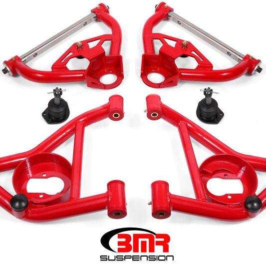 BMR 78-87 G-Body Upper And Lower A-Arm Kit - Red - SMINKpower Performance Parts BMRAA030R BMR Suspension