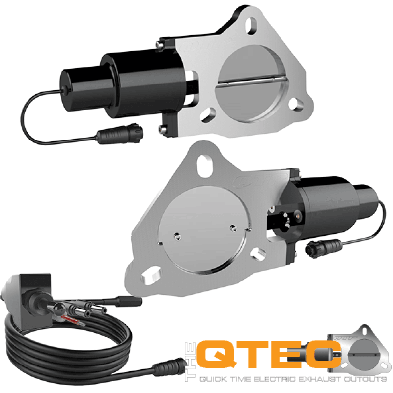 QTP 3in Bolt-On QTEC Dual Electric Cutout Valves - Pair - SMINKpower Performance Parts QTPQTEC60 QTP