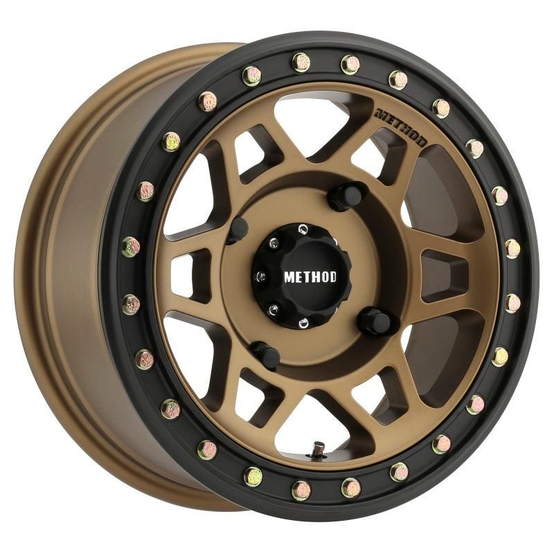 Method MR405 UTV Beadlock 15x7 4+3/13mm Offset 4x136 106mm CB Method Bronze Wheel - Matte Black Ring - SMINKpower Performance Parts MRWMR40557047943B Method Wheels