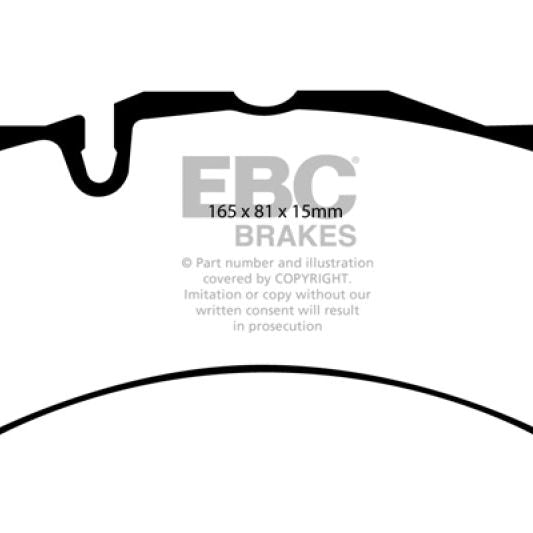 EBC 06-08 Ferrari 599 6.0 Redstuff Front Brake Pads-Brake Pads - Performance-EBC-EBCDP31591C-SMINKpower Performance Parts